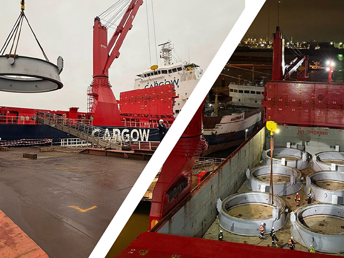 Lubbers Logistics Group delivers swift, seamless break bulk solution for out-of-gauge tower adapters